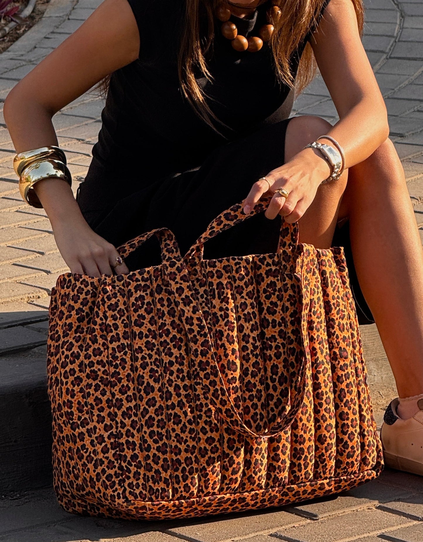 Tote Bag in leopard